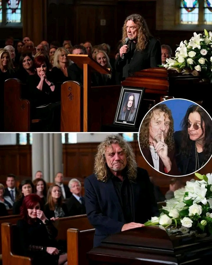 “Save Me a Seat, Mate”: Robert Plant’s Tearful Tribute to Ozzy Osbourne with a Heartbreaking Rendition of “Stairway to Heaven” at His Funeral