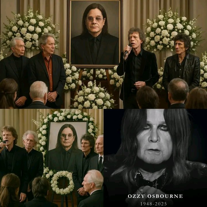 “No Press, No Fanfare”: The Rolling Stones’ Heartbreaking Silent Tribute to Ozzy Osbourne That Left a Funeral in Tears