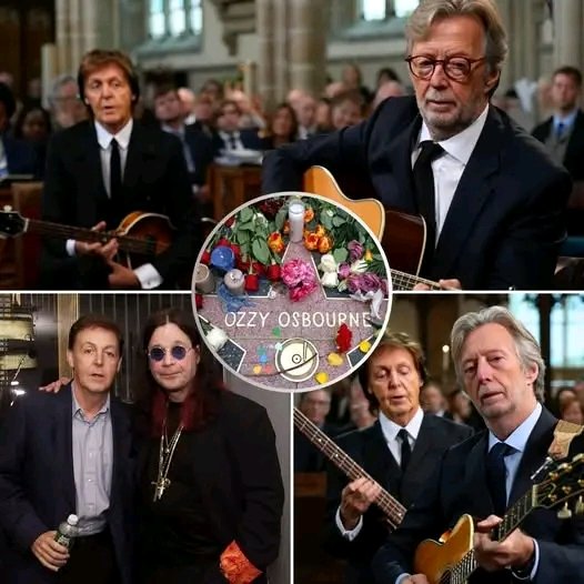 A Farewell in Harmony: When Clapton and McCartney Turned Ozzy Osbourne’s Funeral Into a Sacred Symphony of Love, Loss, and Legacy
